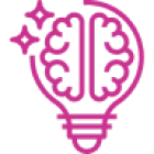 Creative thinking concept, brain in bulb