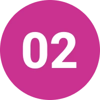 Number two in a pink circle